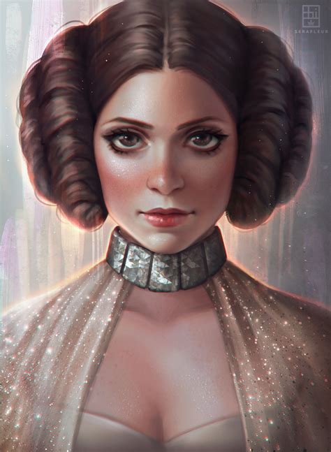 Princess Leia By Serafleur On DeviantArt Artistas Leia Star Wars Herois