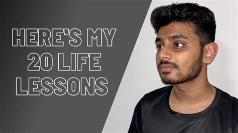 20 Life Lessons From A 20 Year Old Youtube