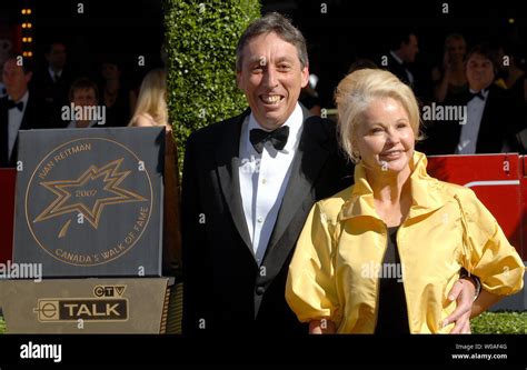 Director Ivan Reitman L And Wife Genevieve Robert Attend A Star Unveiling Ceremony As Reitman