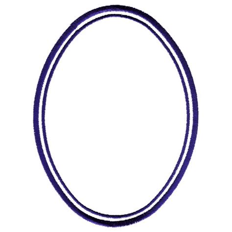 Outlines Embroidery Design Double Oval Frame From Grand Slam Designs