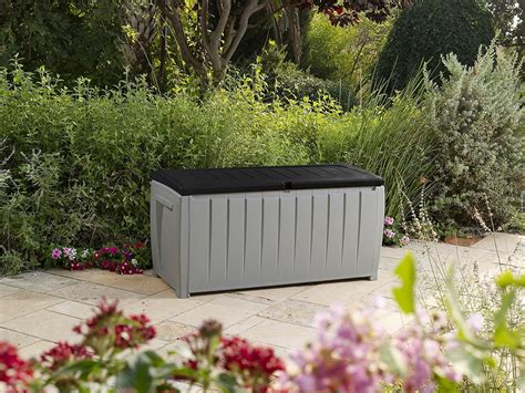 Keter Novel Plastic Deck Storage Container Box Outdoor Patio Garden