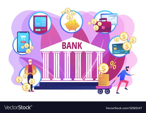 Banking Operations Concept Royalty Free Vector Image