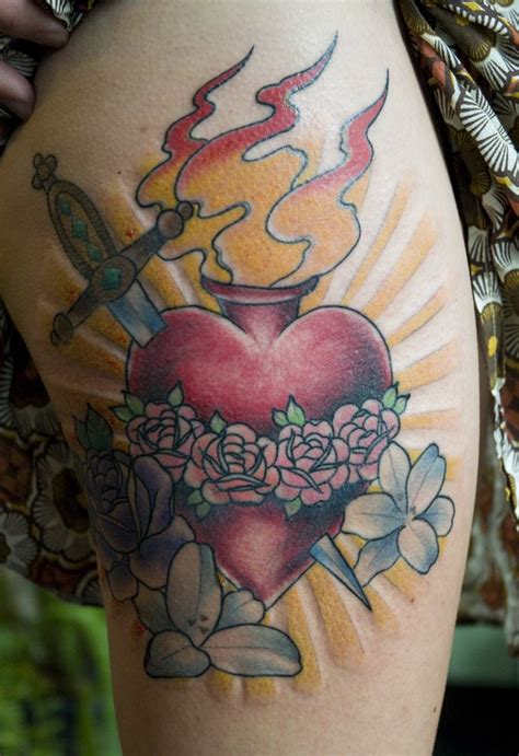 Immaculate rookie patch auto of the mvp, joel embiid. Immaculate Heart tattoo by Silje Hagland | Heart tattoo ...