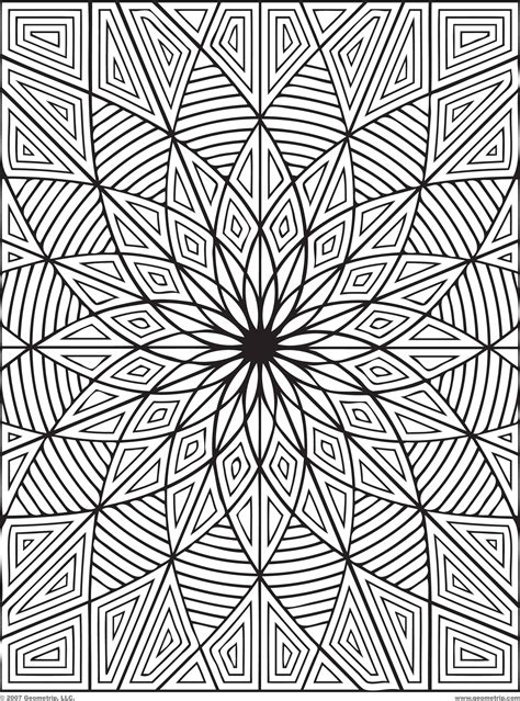 The rubik cube helps stimulate brain function. 16 Cool Coloring Pages Of Designs Images - Cool Geometric ...