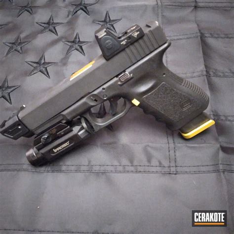 Glock 23 Cerakoted Using Armor Black Cerakote