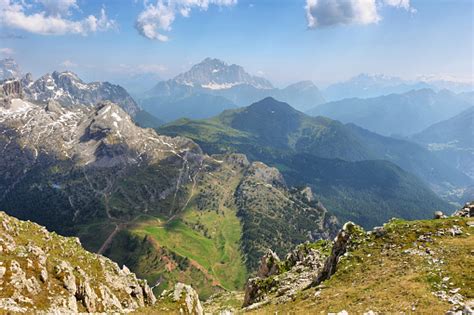 View From The Top Of Lagazuoi Dolomites Italy Stock Photo Download