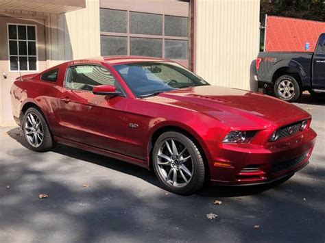 2014 Ruby Red Ford Mustang Gt 50l 6 Spd Black Leather 14900 Miles