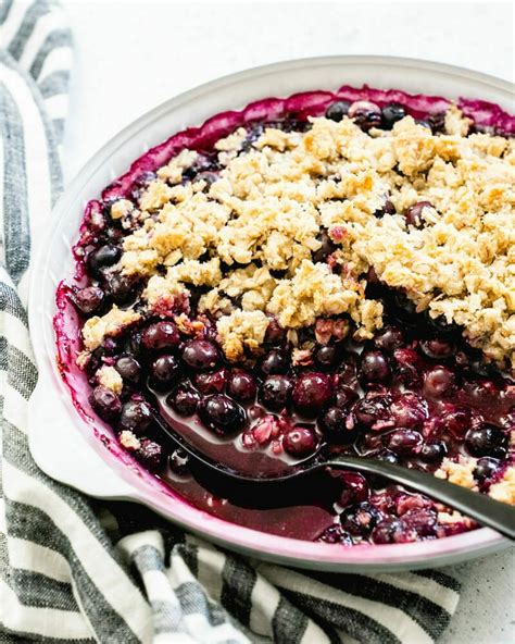 Best Blueberry Crisp Recipe A Couple Cooks