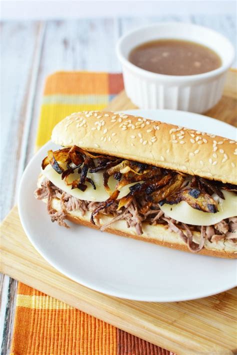 Imagine caramelized onions and melty provolone cheese. 3 Ingredient French Dips! Perfect for Left Over Roast Or ...