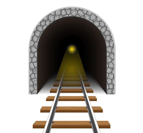 Railway Tunnel Vector Illustration 513569 Vector Art At Vecteezy
