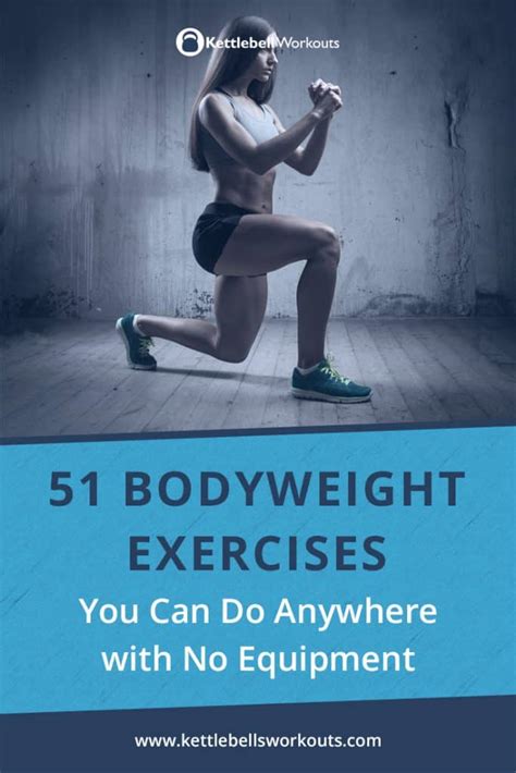 51 Body Weight Exercises You Can Do Anywhere Without Equipment