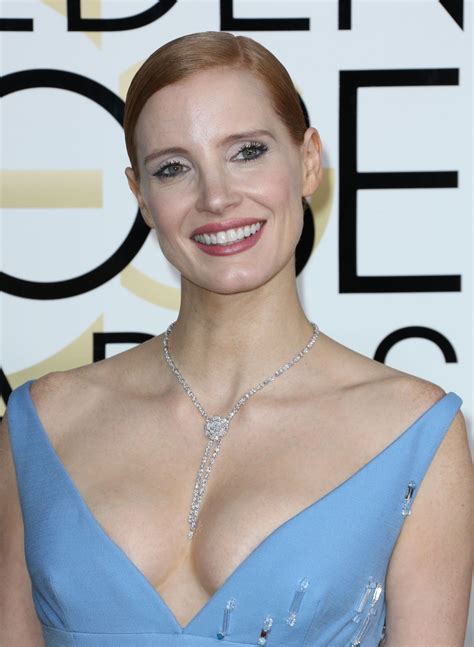 Jessica Chastain At Th Annual Golden Globe Awards In Beverly Hills Hawtcelebs