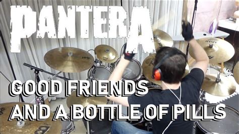pantera good friends and a bottle of pills drum cover mbdrums youtube