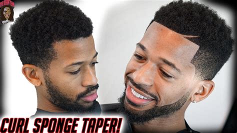 To grow an afro, you need plenty of curl length. Barber Tutorial: Curl Sponge Taper Fade! HD - YouTube