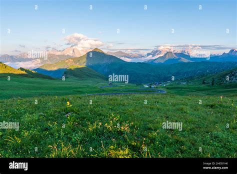 Scenic Image Of Mountains During Sunset Amazing Nature Scenery Of