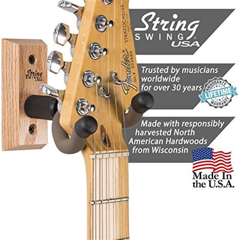 String Swing Wall Mount Guitar Hanger Cc01koak 4 Pack Pricepulse