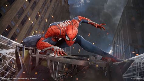 Insomniac Games Ps4 Exclusive Spider Man Gets Amazing 4k Screenshots
