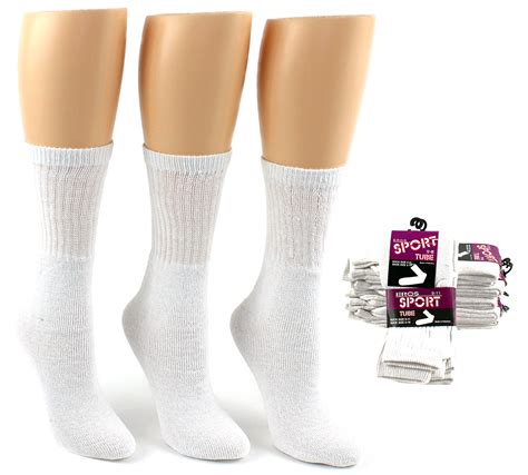 Bulk Womens White Tube Socks Size 9 11 Wholesale Athletic Socks