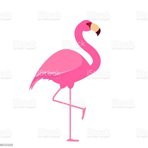 Cute Pink Flamingo Vector Illustration Stock Illustration Download