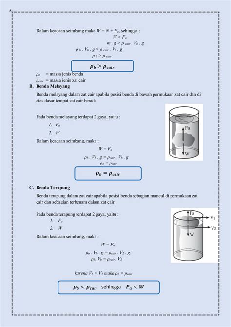 Materi Fluida Statis Tekanan Hidrostatis Hukum Pascal Dan Hukum
