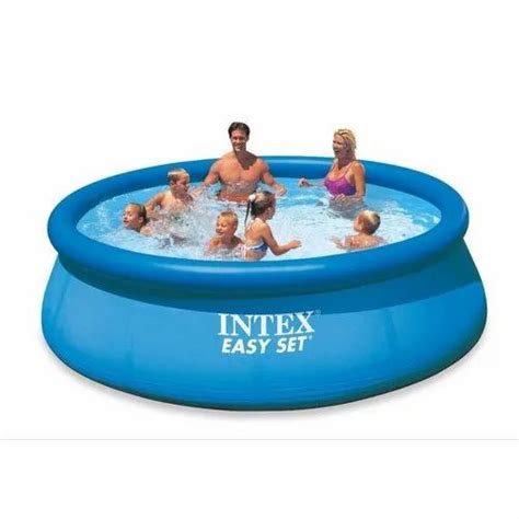 Intex Blue Round Inflatable Swimming Pool For Amusement Park 30 Inch