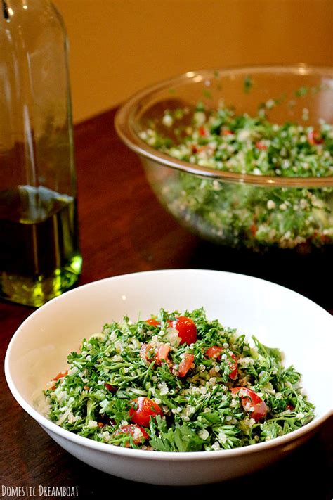 Quinoa Tabbouleh Salad Gf Vegan Domestic Dreamboat