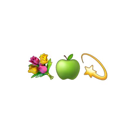Flowers Apple Emoji Freetoedit Sticker By Rappiefrappie