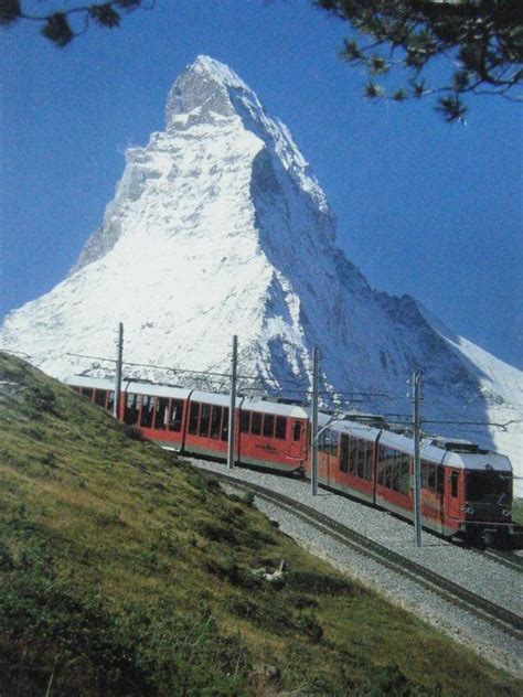 Garnegrat Train Ride Taking Us Up To The Matterhorn Zermatt Switzerland