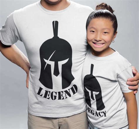 Camisetas Para Padres E Hijos Legend And Legacy Tenvinilo