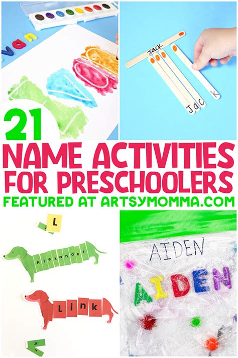 21 Easy Name Activities For Preschoolers Artsy Momma