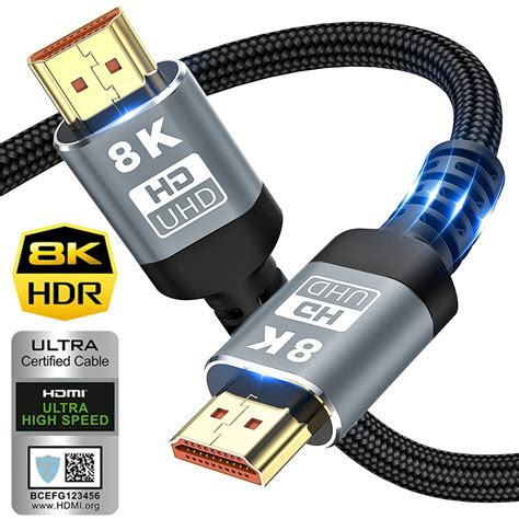 8k Hdmi Cable 164ft Certified 21 48gbps Ultra High Speed Hdmi Cables