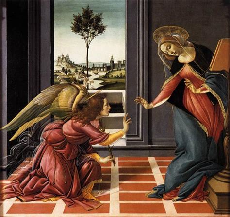 The Cestello Annunciation C1489 Sandro Botticelli