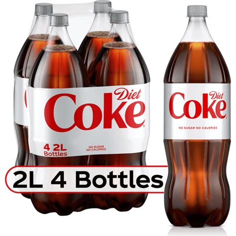 Diet Coke Soda Soft Drink 2 Liters 4 Pack Pantry Groceryland