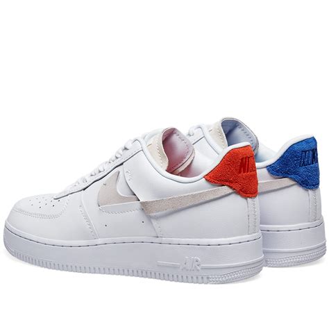 Nike Air Force 1 07 Lx W White Platinum Royal And Red End Au