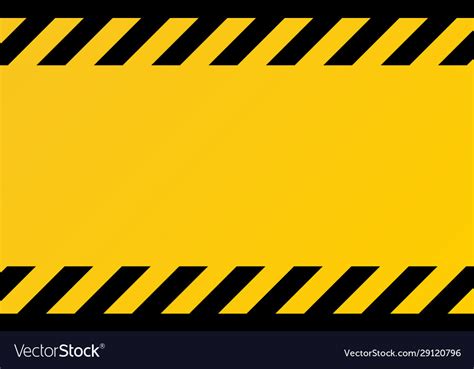 Hazard Texture Yellow And Black Diagonal Stripes Vector Image
