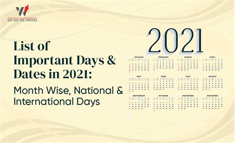 Printable List Of 2021 National Days Pelajaran