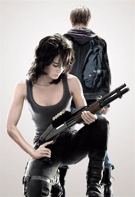 Catherine weaver isn't trying to kill john connor or create skynet, she's trying to create an ai that can fight skynet or something. Terminator Sarah Connor Chronicles Summer Glau Lena Headey ...