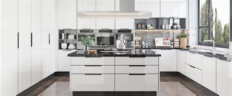 Glossy White Lacquer Kitchen Cabinets For Sale Oppein