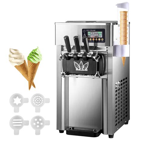 Vevor Commercial Ice Cream Maker Machine Flavor Countertop Soft Serve Machine Gal H