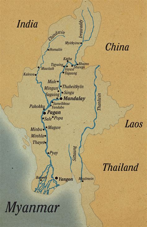 Arizona river map | large printable and standard map 4. The Stylish Way to See Myanmar: By River | Architecture of ...