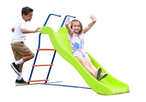 Buy Kids 6ft Outdoor Slide Playground Slide Freestanding Equipment