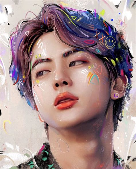 Һёё🎐툽계 ̈ On Twitter Bts Drawings Bts Fanart Bts Jin