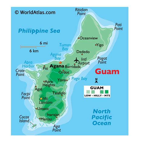 Guam Japan Map