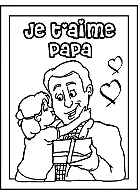 Coloriage bonne fête papa à imprimer