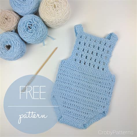 How To Make A Crochet Baby Romper Croby Patterns