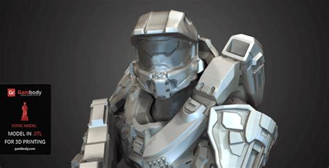 Master Chief From Halo 3d Models By Lambert Designer