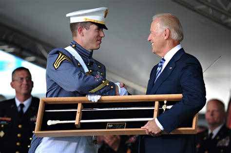 Vice President Joe Biden Receives The West Point Cadets Sword From