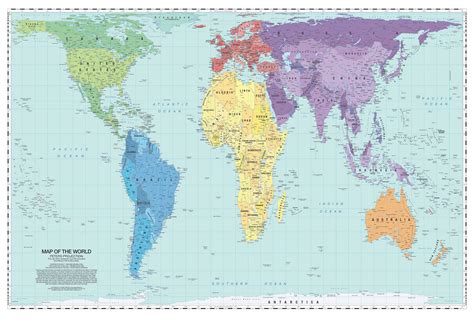 World Map Scale