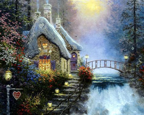 Listed below is an index of all thomas kinkade paintings that are featured on our website sorted alphabetically. Kinkade ... | Kinkade paintings, Thomas kinkade paintings ...