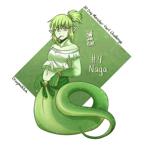 30 Day Monster Girl Challenge Day 4 Naga By Dragonikku On Deviantart